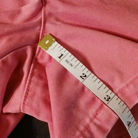 America Eagle Outfitters 100% Cotton Button Fly Shorts Salmon Pink Size 4 - Picture 12 of 12